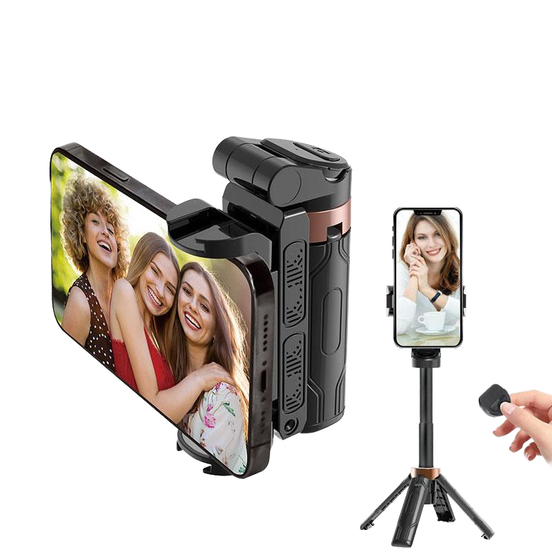 Limited Time: 40% OFF 🔥Mini Selfie Stick Foldable 3 in 1 Extendable Grip Phone Shooting Tripod Stand with BT Remote Control